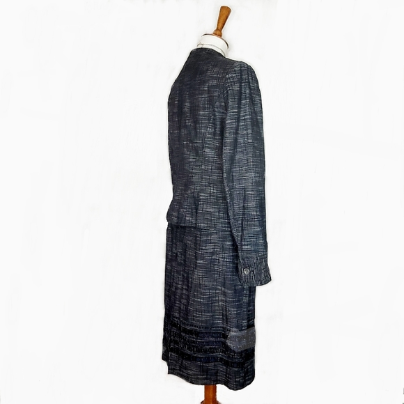 Luxury Designer Classic Kate Unger Evening Cocktail Power Suit Skirt Jacket Set - Picture 2 of 12